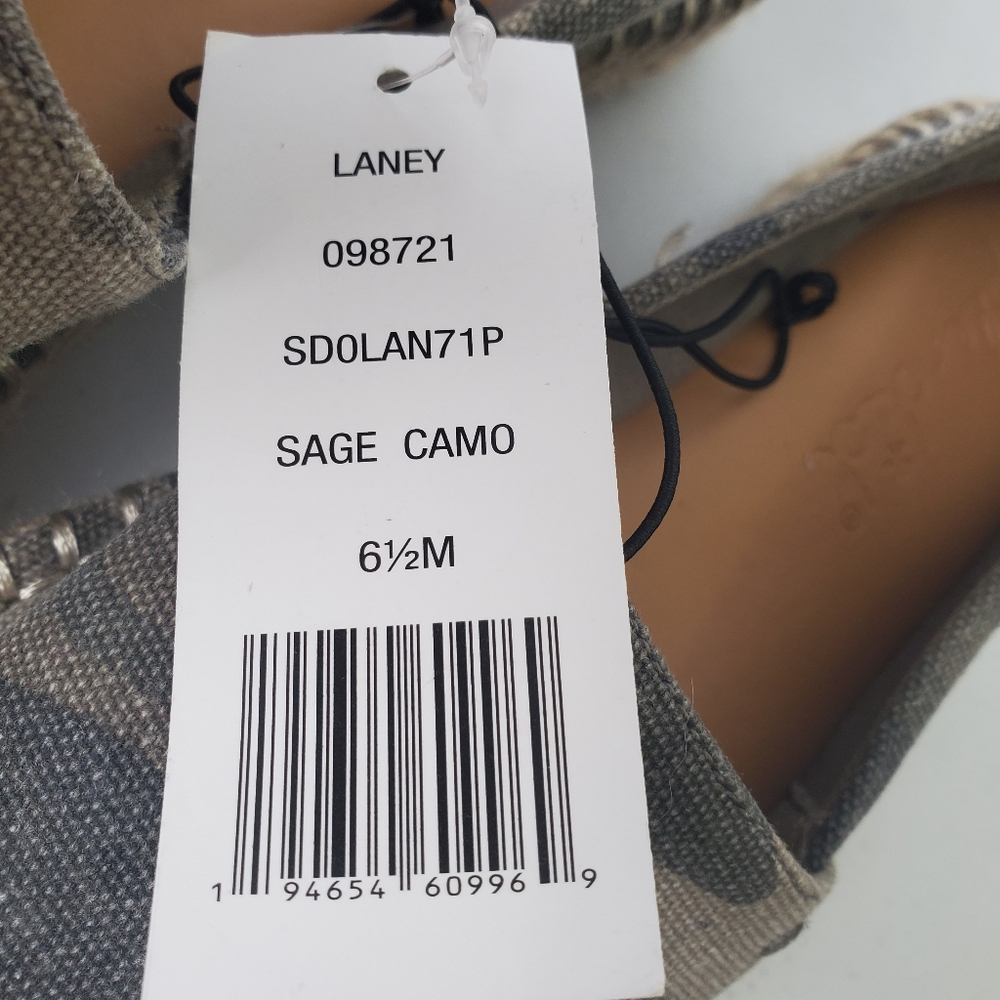 Splendid Laney Sage Camo Espadrille Shoes - Picture 3 of 6